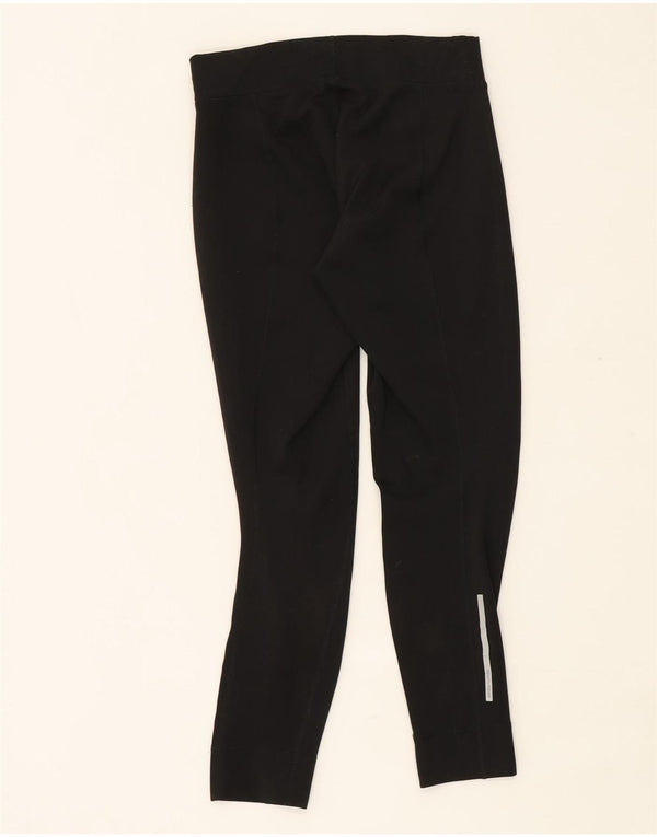 Adidas Womens Leggings UK 8/10 Small Black Polyester
