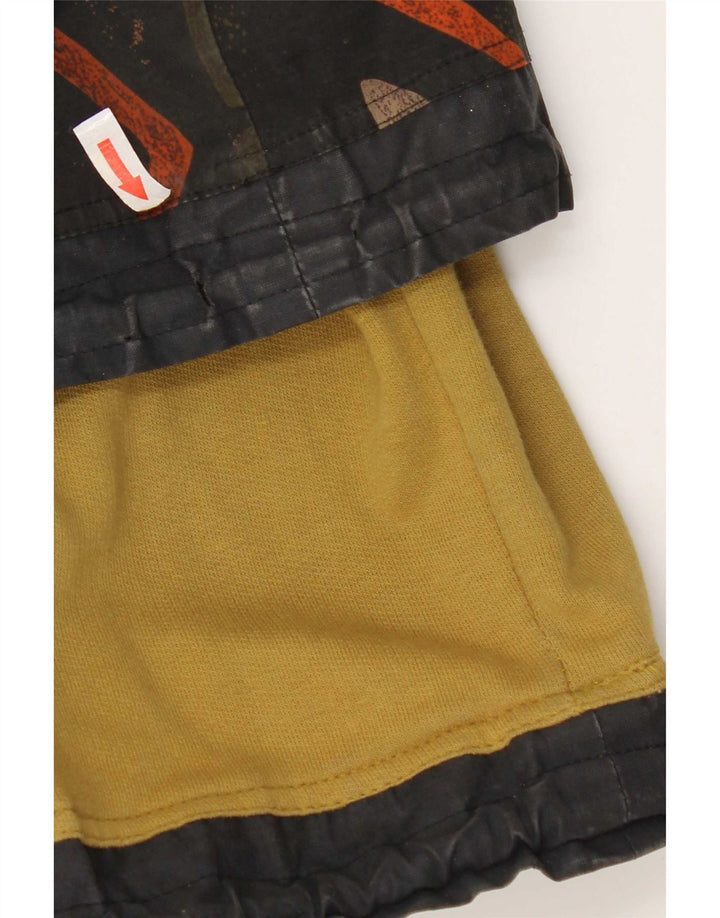 Vintage Herre Hættejakke Anorak UK 40 Stor Flerfarvet Geometrisk