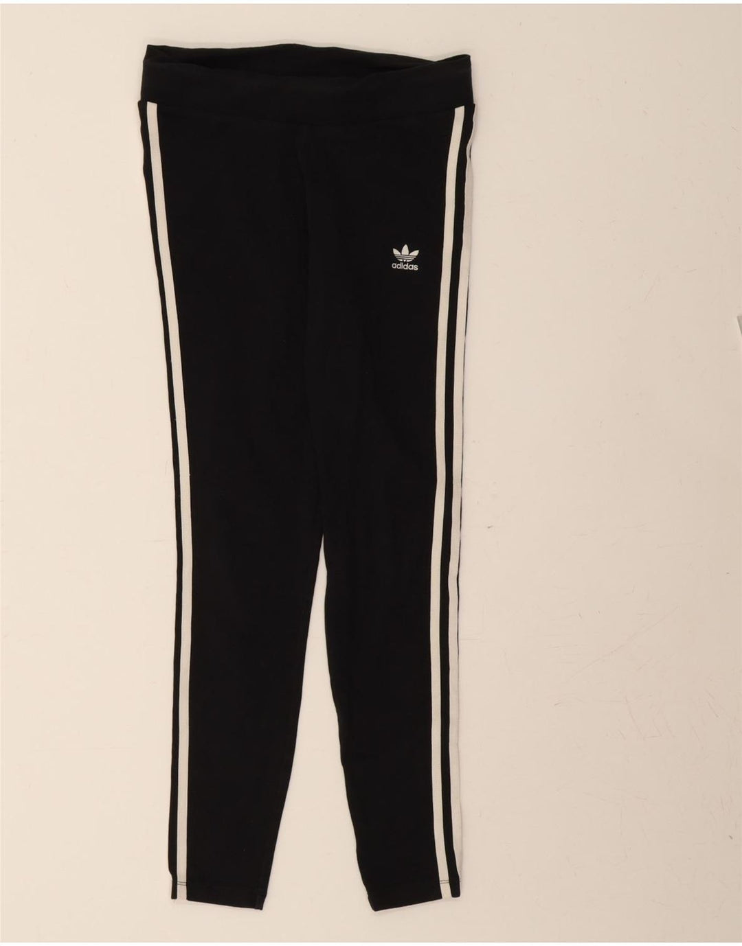 ADIDAS Womens Leggings UK 12 Medium  Black Cotton Vintage Adidas and Second-Hand Adidas from Messina Hembry 