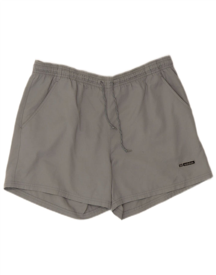 ADIDAS Mens Sport Shorts Large Grey Polyester Sports