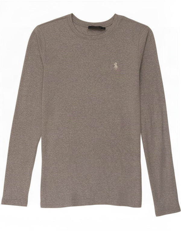 Polo Ralph Lauren Dame Top Langærmet UK 4 XS Grå Bomuld