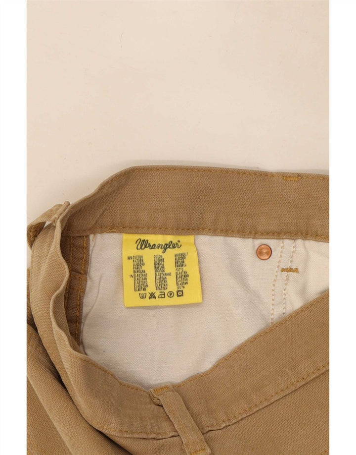 Wrangler Herre Texas Stretch Straight Jeans W32 L30 Brun Bomuld