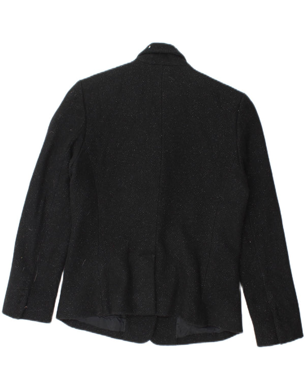Ralph Lauren Dame 1 knap 3/4 ærmet blazerjakke US 6 Medium Sort