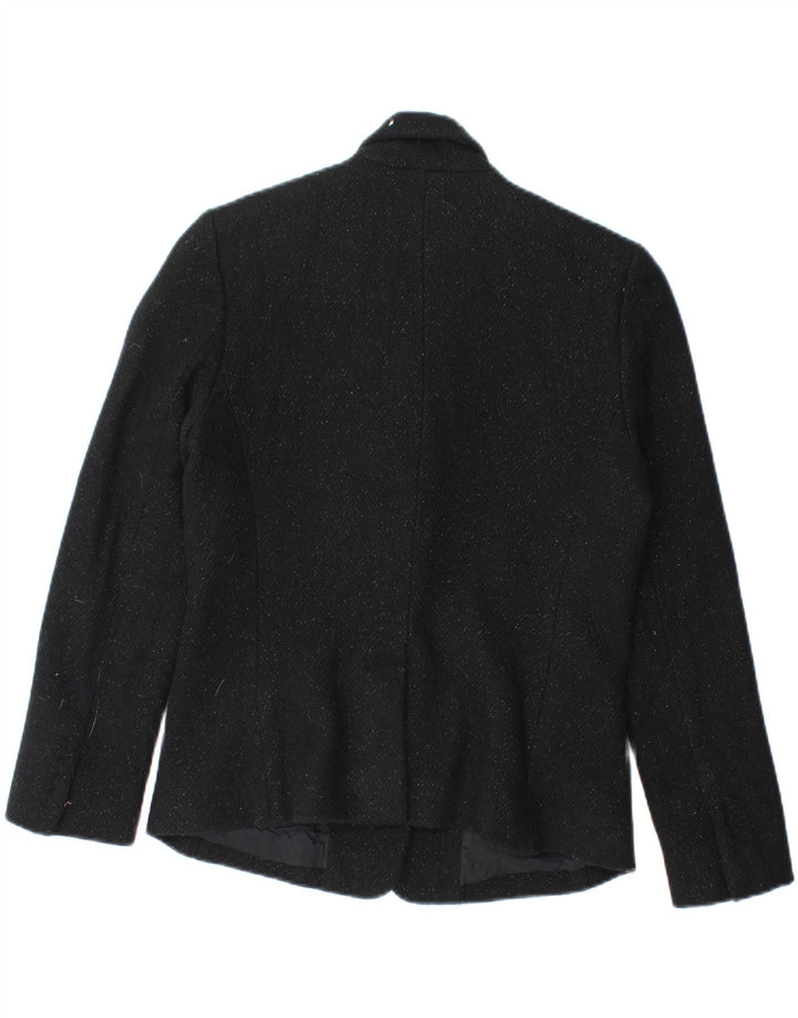 Ralph Lauren Dame 1 knap 3/4 ærmet blazerjakke US 6 Medium Sort