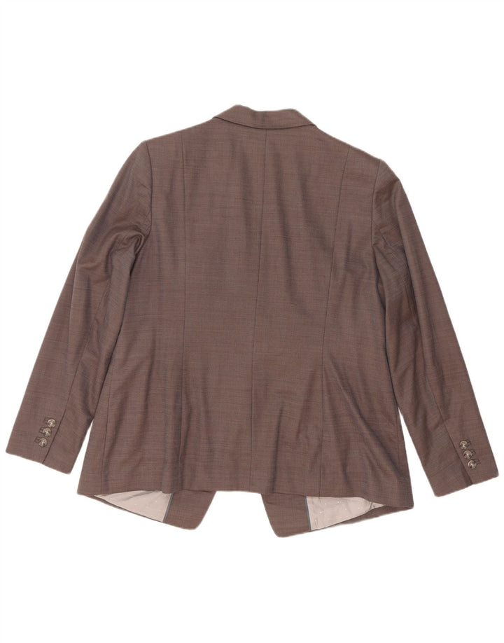 Marks & Spencer Dame 1-knaps blazerjakke UK 18 XL Grå Viscose