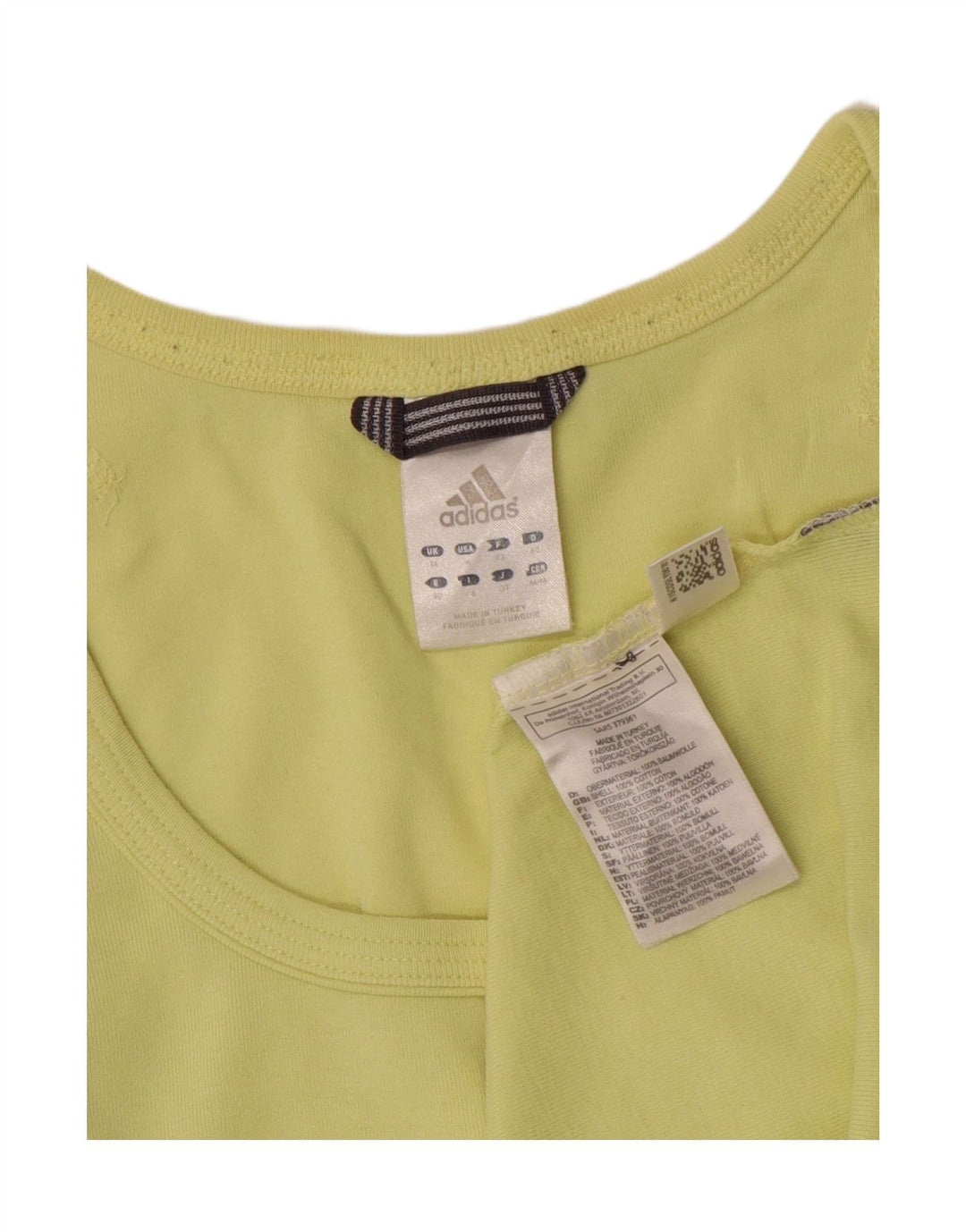 ADIDAS Damevest Top UK 14 Medium Grøn Bomuld