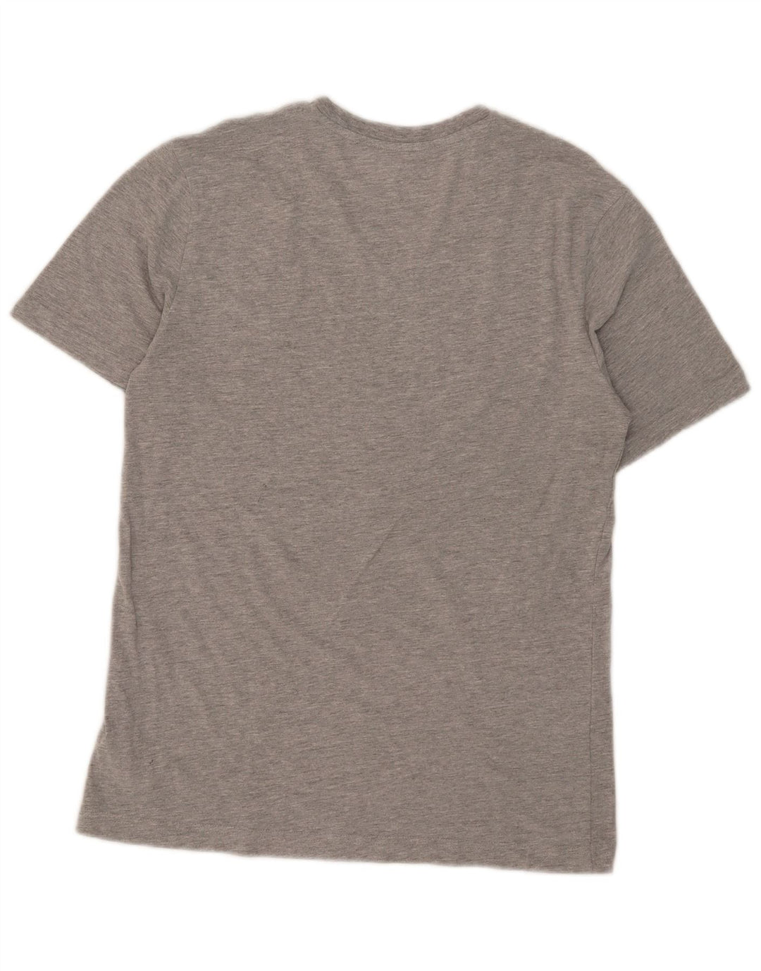 Chaps Dame T-Shirt Top UK 10 Small Grey Flecked Bomuld