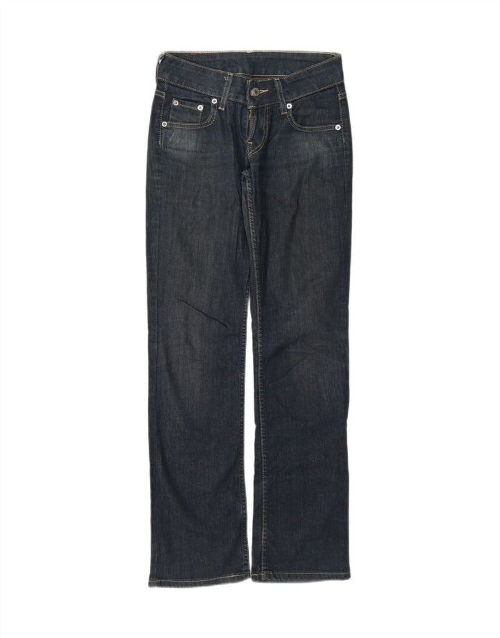 Levi's lige jeans til kvinder W26 L32 marineblå bomuld