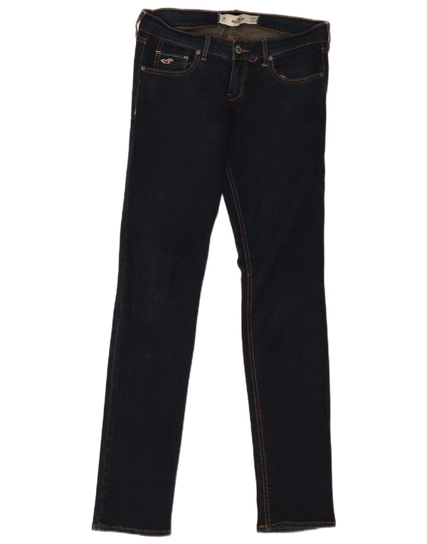 Hollister Socal Stretch Slim Jeans til kvinder US 3 XS W26 L32 Marineblå Bomuld