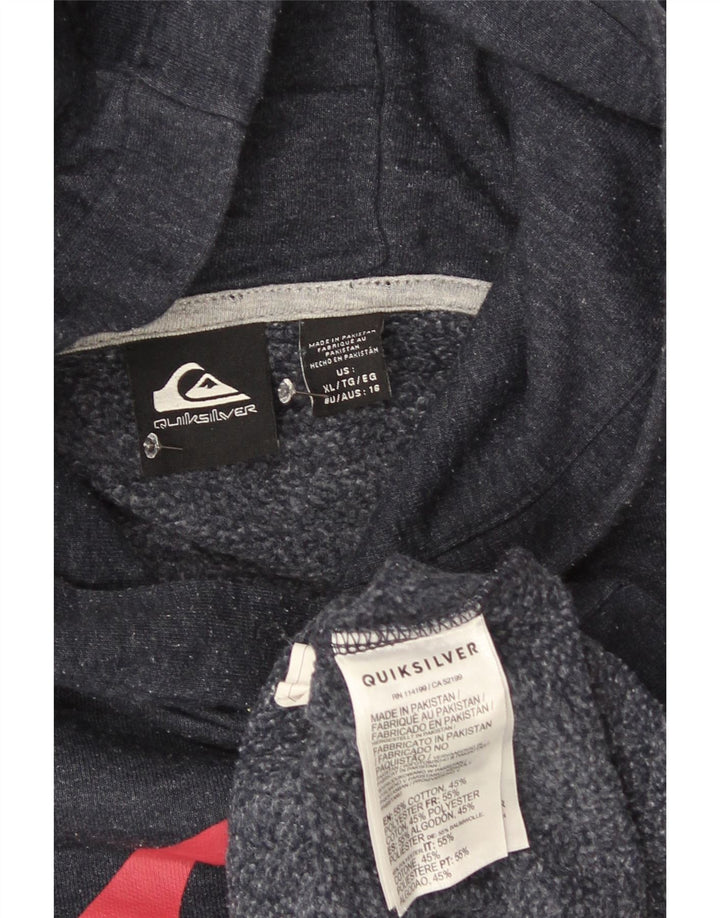 Quiksilver drenge 15-16 år XL marineblå flækket bomuld
