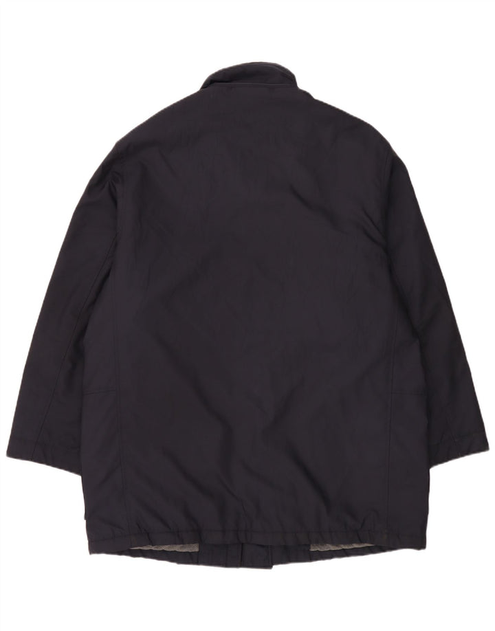 Bond Street Herre Windbreaker Coat IT 52 XL Navy Blue Polyester