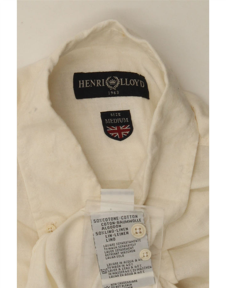 HENRI LLOYD Herreskjorte Medium Off White Bomuld