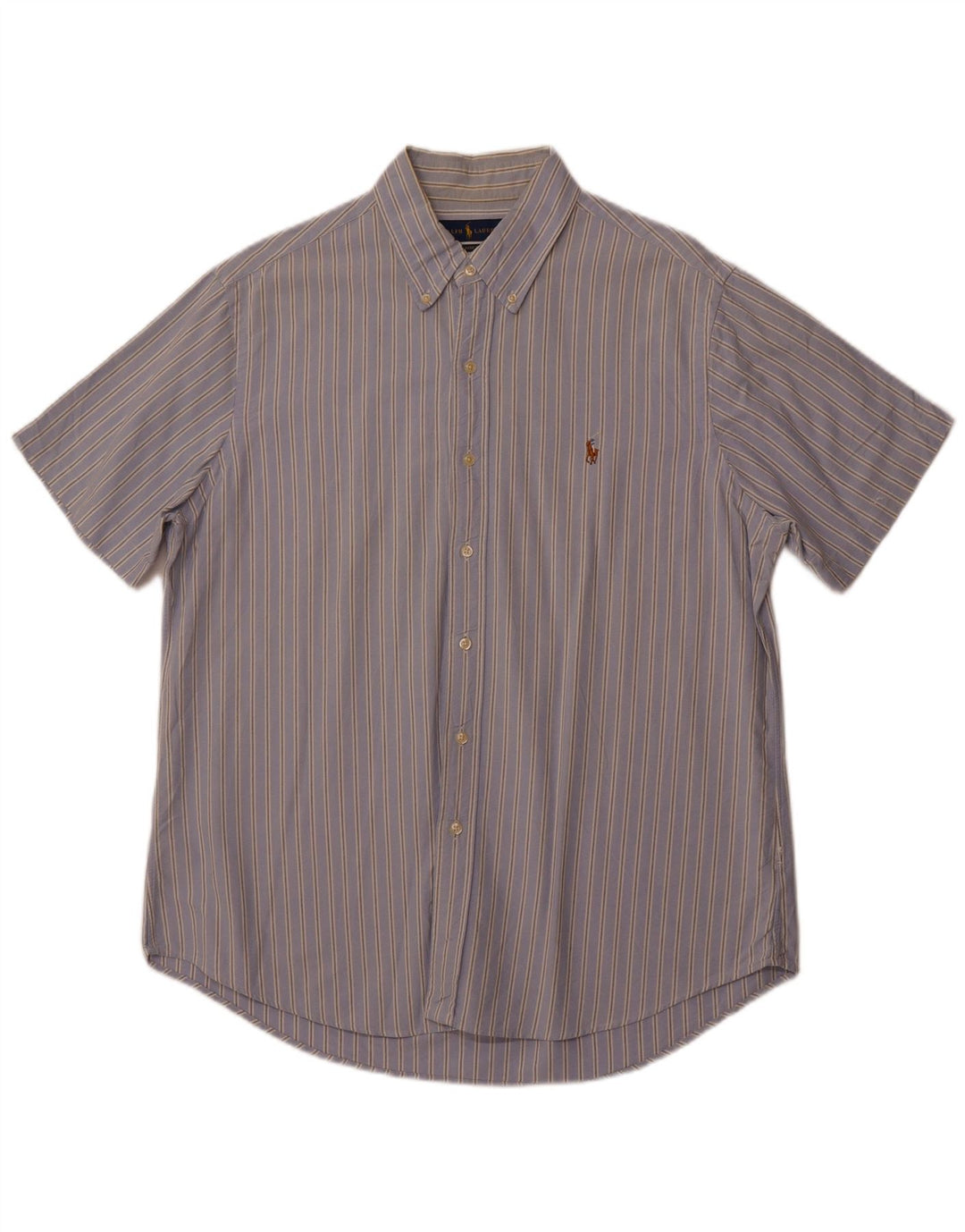 POLO RALPH LAUREN Kortærmet skjorte til mænd i klassisk pasform Stor blå stribet