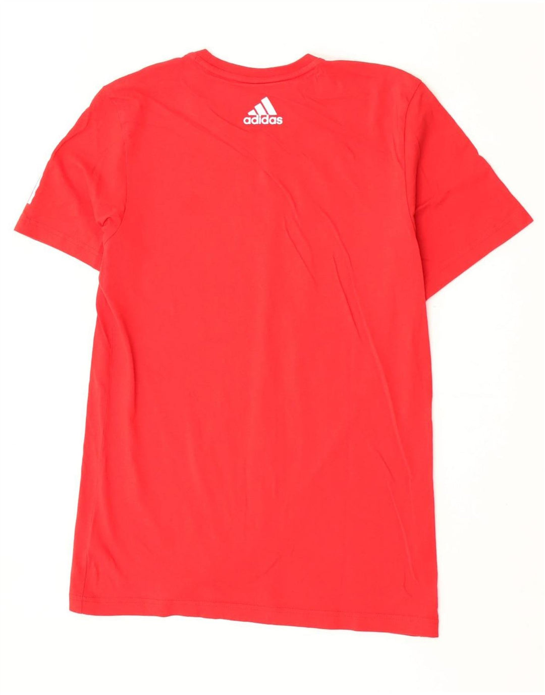 Adidas Herre T-Shirt Top Medium Rød Bomuld