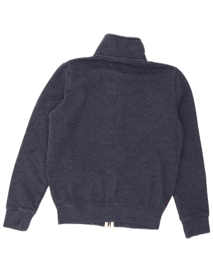 SUPERDRY Træningsdragt til mænd Topjakke XS Marineblå Flecked Bomuld