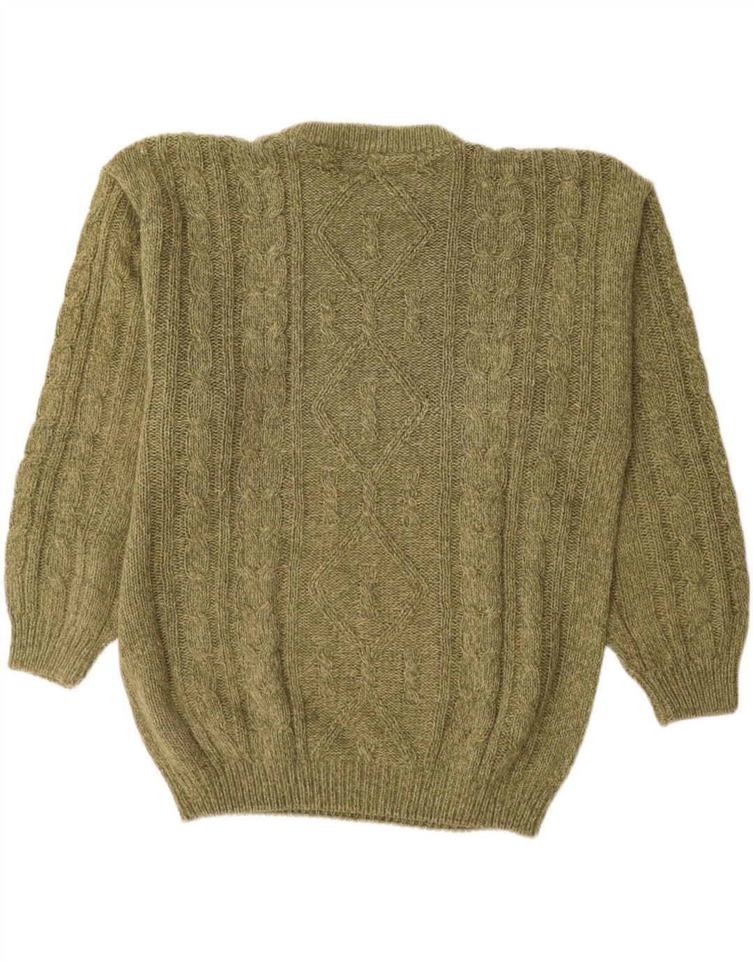 Canda Herre Crew Neck Jumper Sweater Stor Grøn Akryl