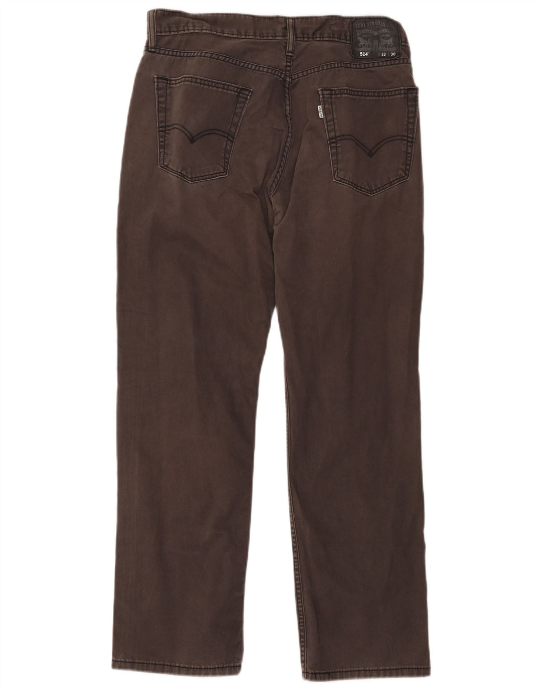 Levi's Herre 514 Straight Jeans W33 L30 Grå Bomuld