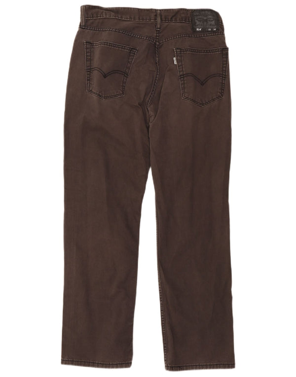 Levi's Herre 514 Straight Jeans W33 L30 Grå Bomuld