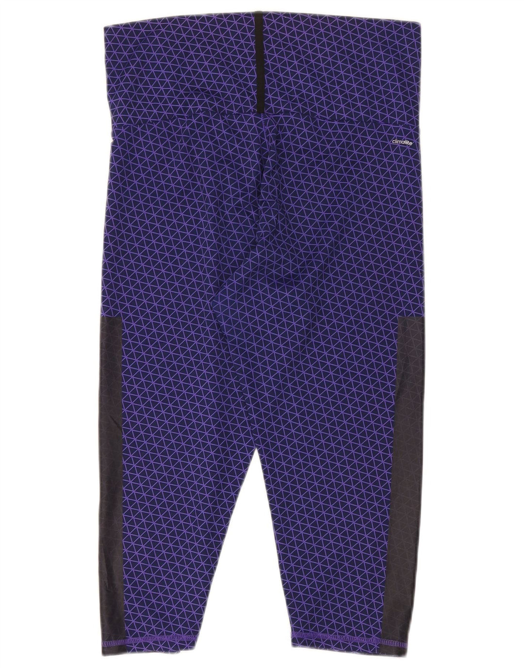 ADIDAS Dame Climalite Capri Leggings UK 14 Medium Lilla Colourblock