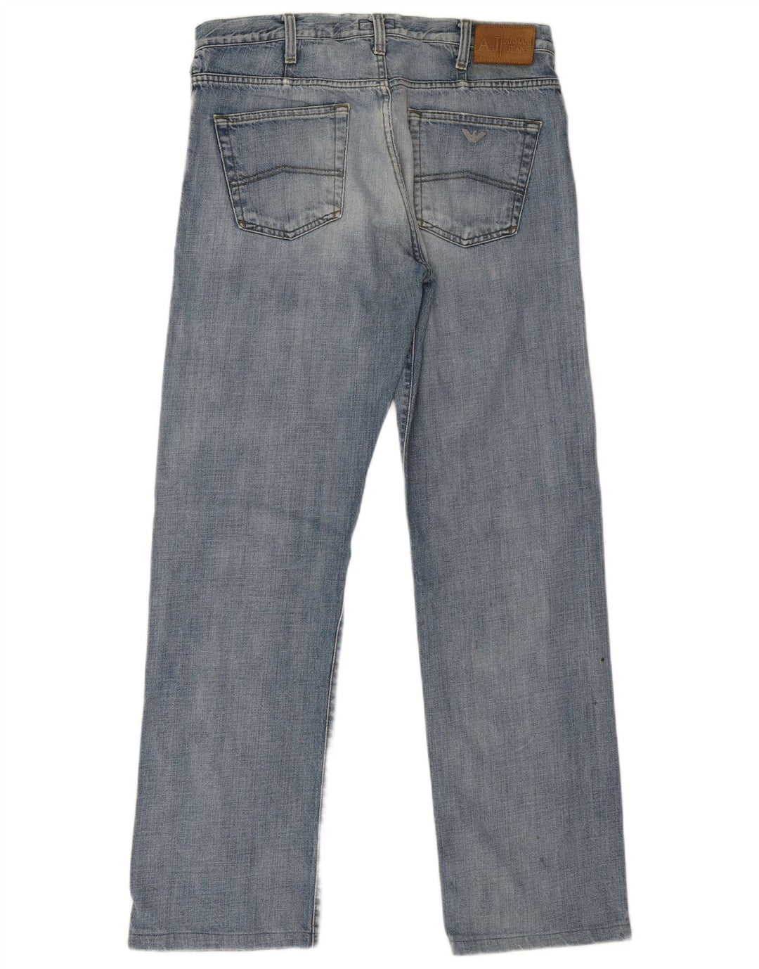Armani Straight Jeans til mænd W34 L31 Blå Bomuld