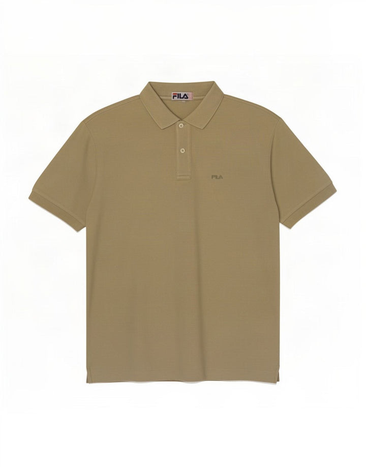 Fila Poloskjorte til mænd IT 48 Medium Khaki Bomuld