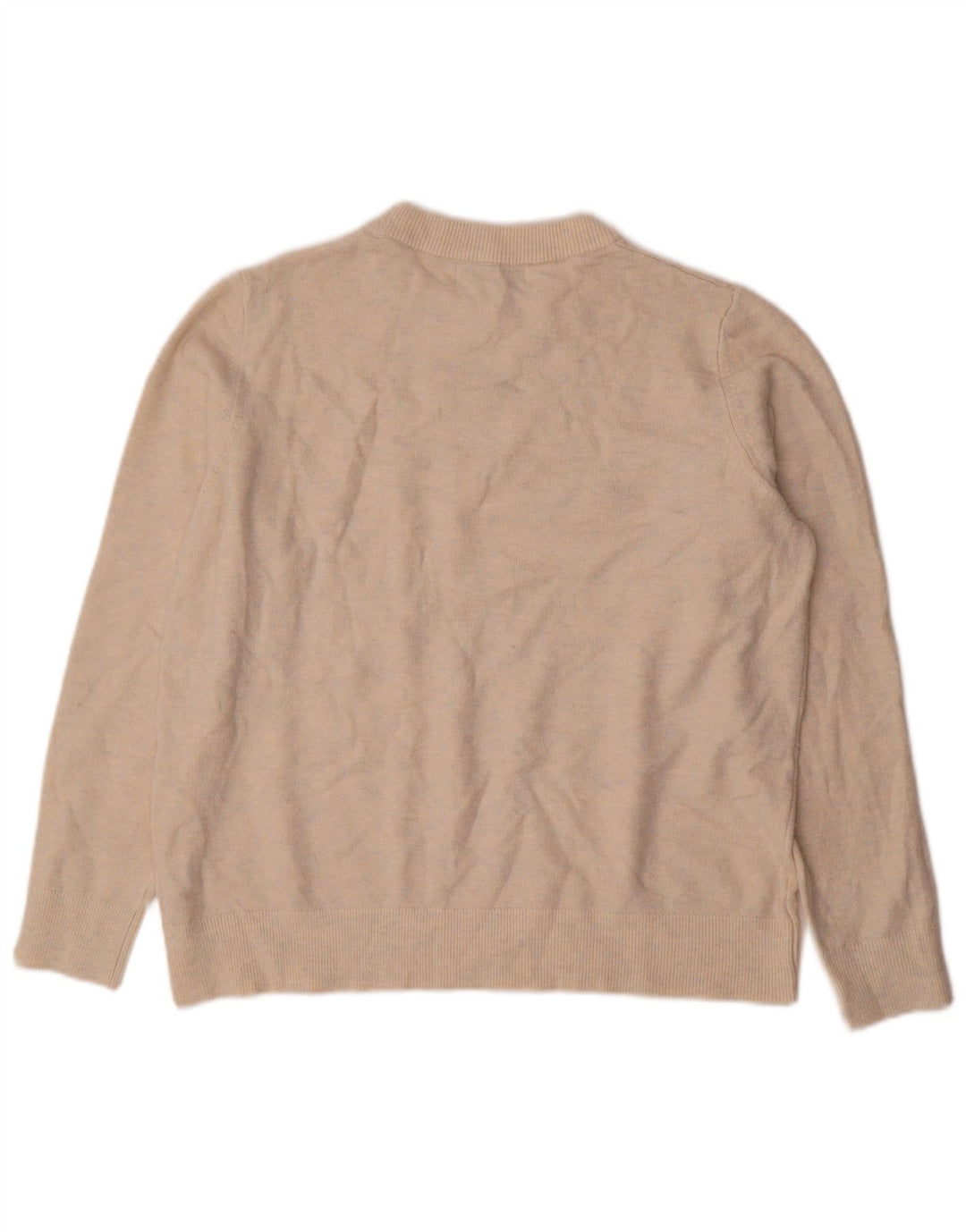 Marks & Spencer Dame sweater med rund hals DK 14 Medium Beige Flecked