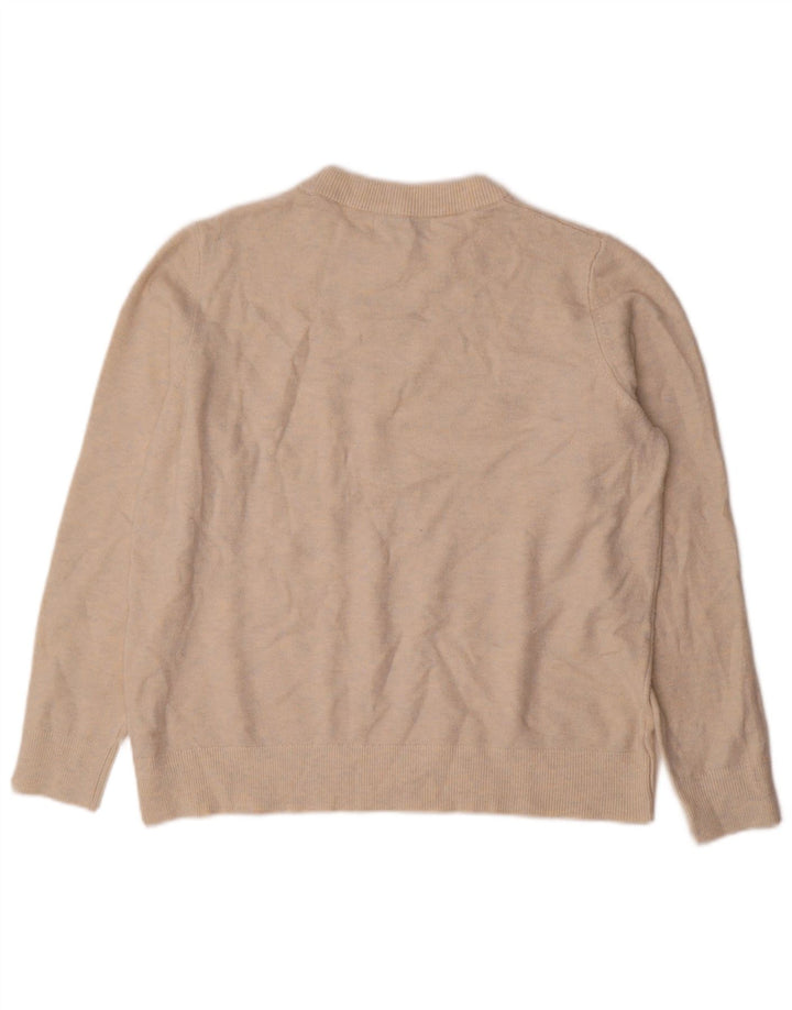 Marks & Spencer Dame sweater med rund hals DK 14 Medium Beige Flecked