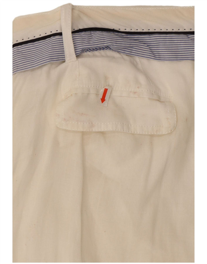 Dolce & Gabbana Dame Pegged Capri Bukser IT 42 Medium W30 L21 Hvid