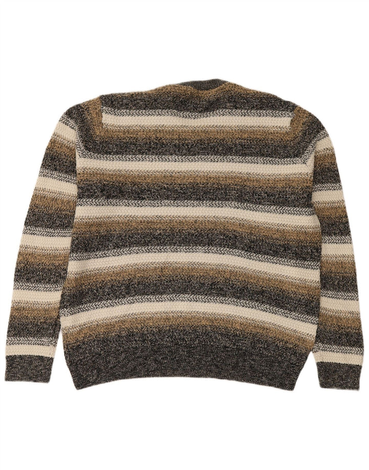 Marks & Spencer Herre sweater med rund hals XL flerfarvet stribet