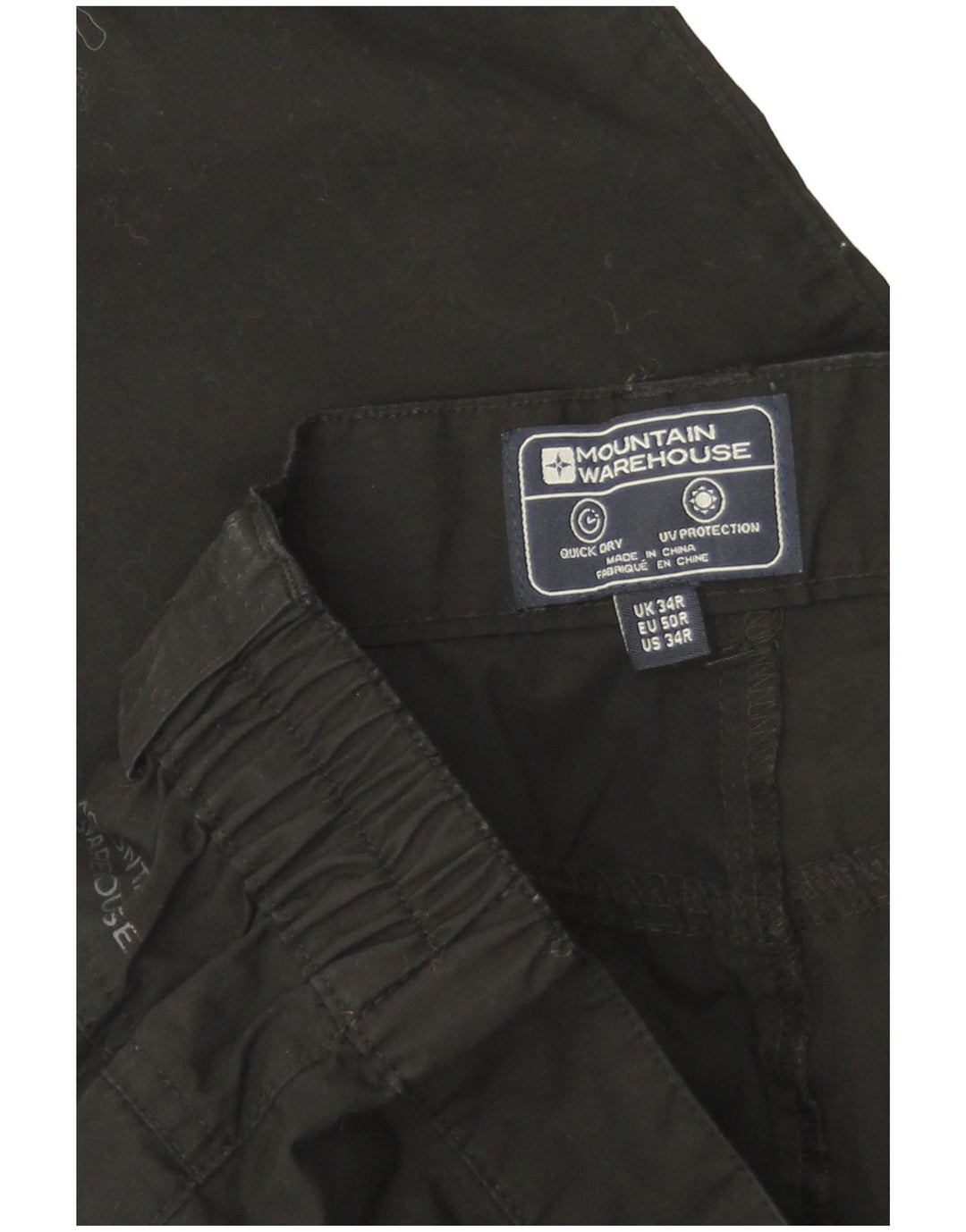 Mountain Warehouse Herre Straight Cargo Bukser W34 L31 Sort Polyester