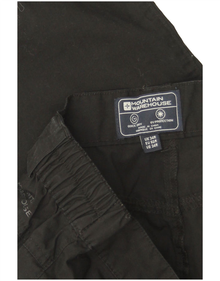 Mountain Warehouse Herre Straight Cargo Bukser W34 L31 Sort Polyester