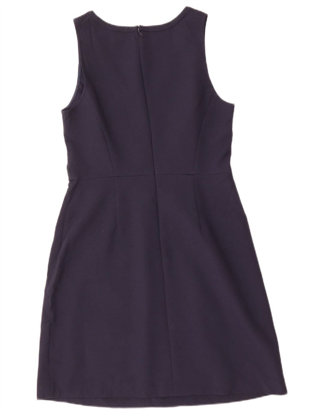 J. CREW Dame Ærmeløs A-line Kjole US 6 Medium Navy Blue Polyester