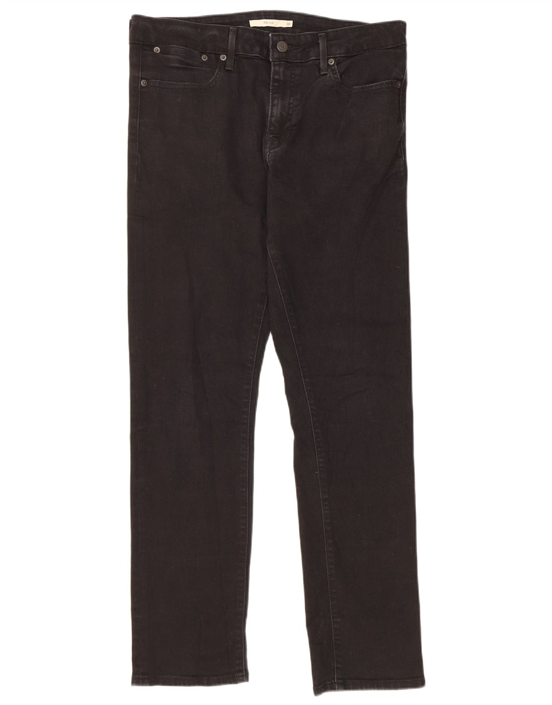 Levi's Dame 712 Slim Jeans W30 L30 Sort Bomuld