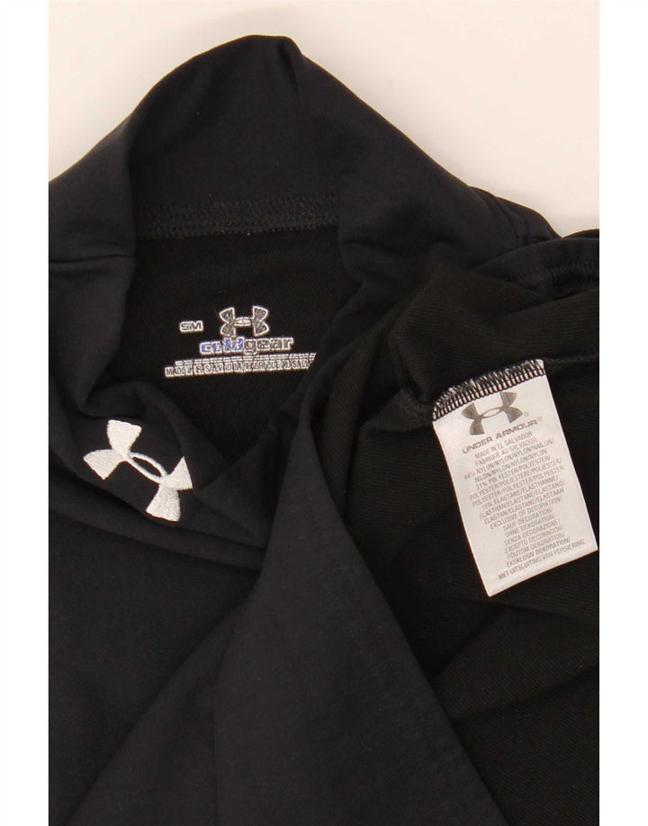Under Armour Herre Cold Gear Top Langærmet Lille Sort Polyester
