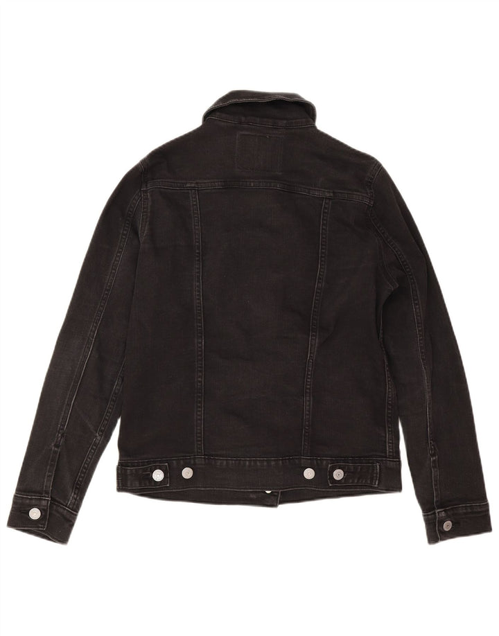 Levi's Dame Oversized denimjakke UK 6 XS Sort Bomuld