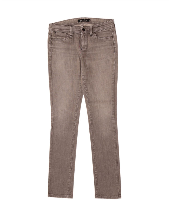 Massimo Dutti Dame Skinny Jeans W28 L33 Grå Bomuld