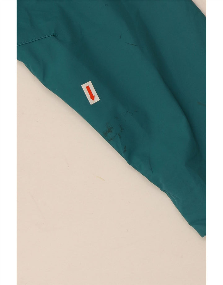 Jack Wolfskin Dame Regnjakke med hætte UK 18 XL turkis polyamid