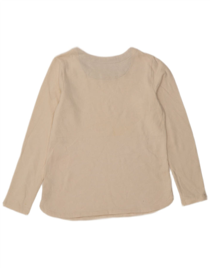 Izod Dametop Langærmet UK 10 Small White Bomuld