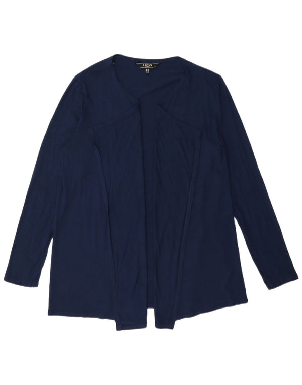 Lipsy Womens Open Top Langærmet UK 14 Large Navy Blue