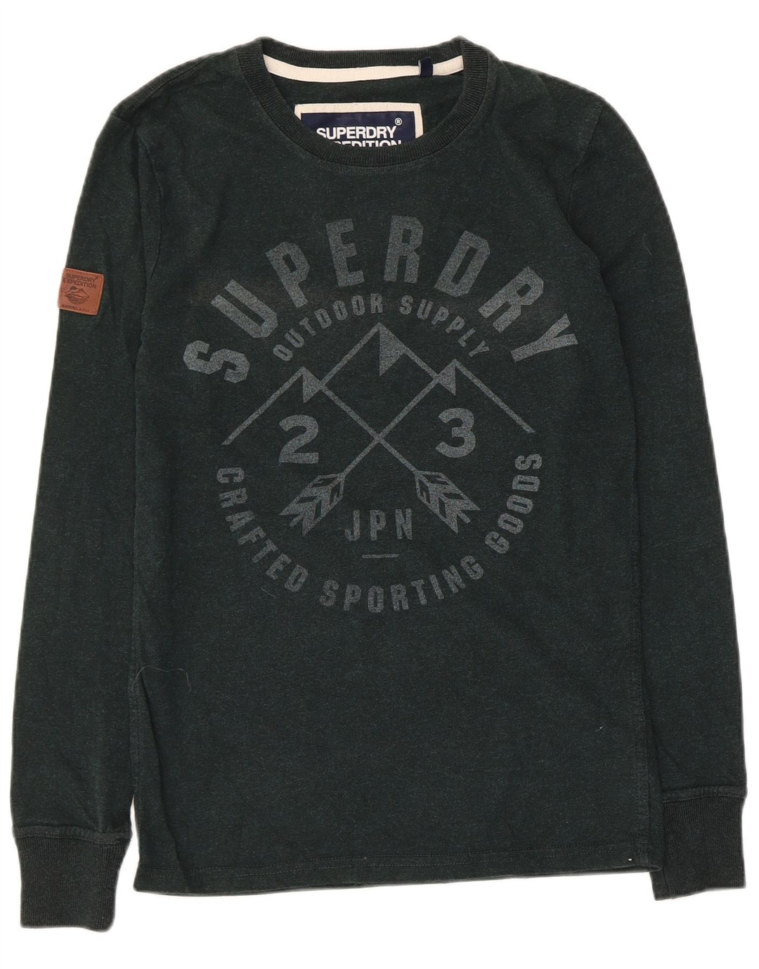Superdry Herre grafisk top Langærmet lille grøn bomuld