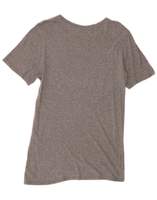 Nike Mens Athletic Cut Graphic T-Shirt Top Small Grey Cotton