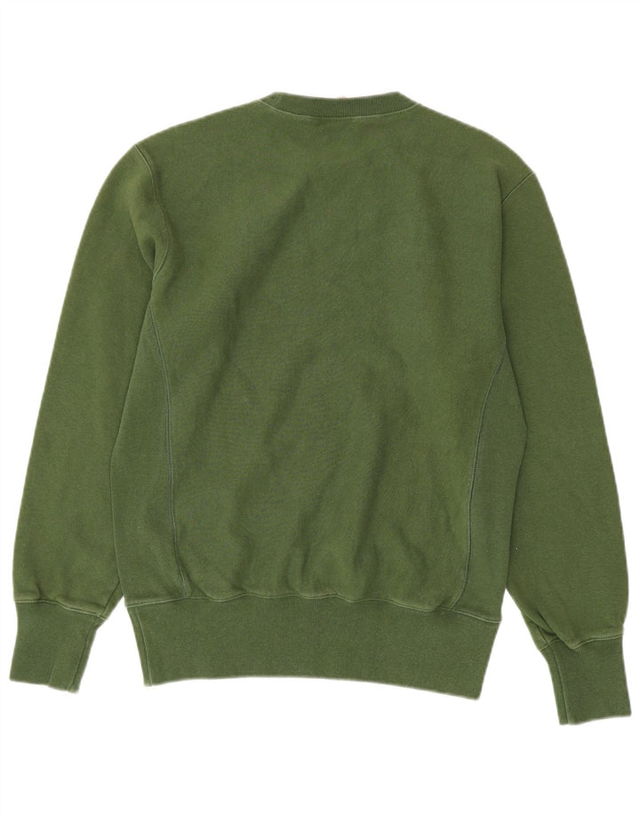 CHAMPION Herre Reverse Weave Sweatshirt Jumper Stor Grøn Bomuld