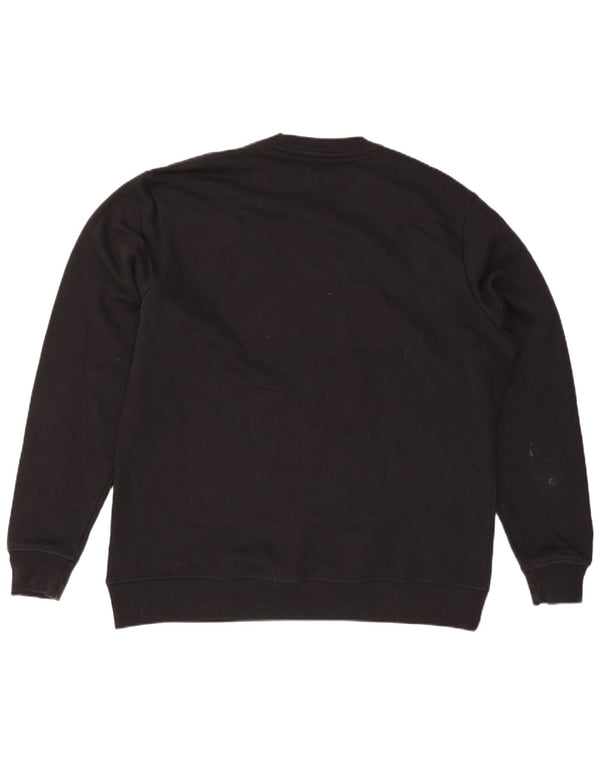 Champion Herre Sweatshirt Jumper XL Sort Bomuld