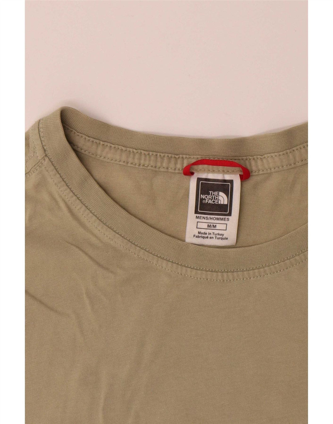 The North Face Herre grafisk T-shirt Top Medium Khaki Bomuld