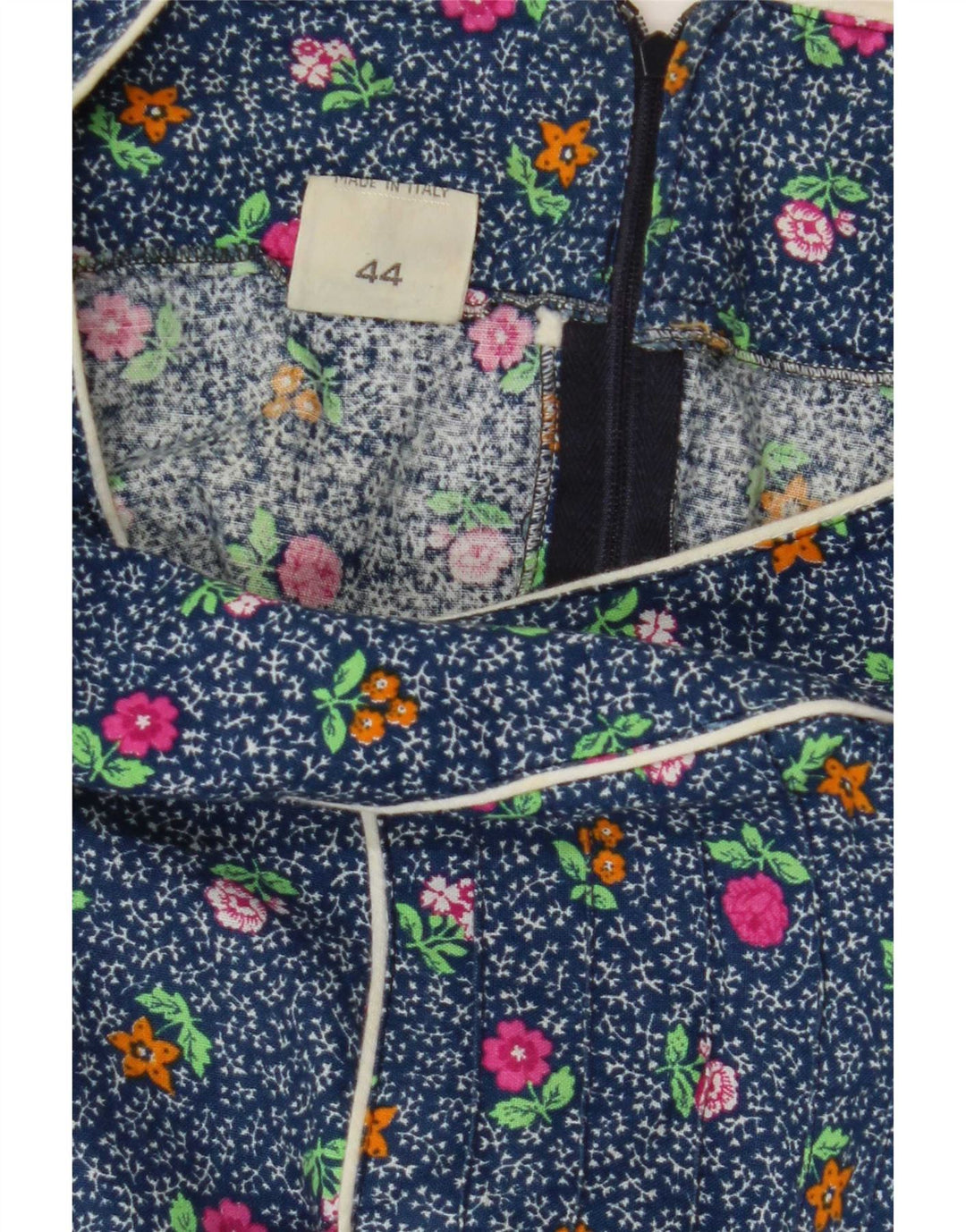 Nuova Moda Dame Maxi Dress IT 44 Medium Blue Floral