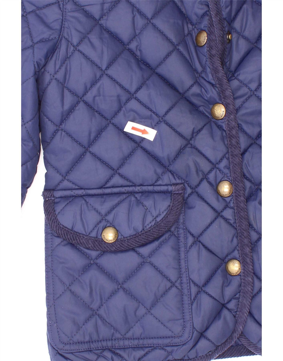 Polo Ralph Lauren piger quiltet jakke 5-6 år marineblå polyester