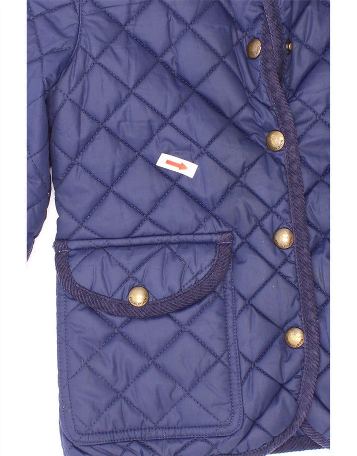 Polo Ralph Lauren piger quiltet jakke 5-6 år marineblå polyester