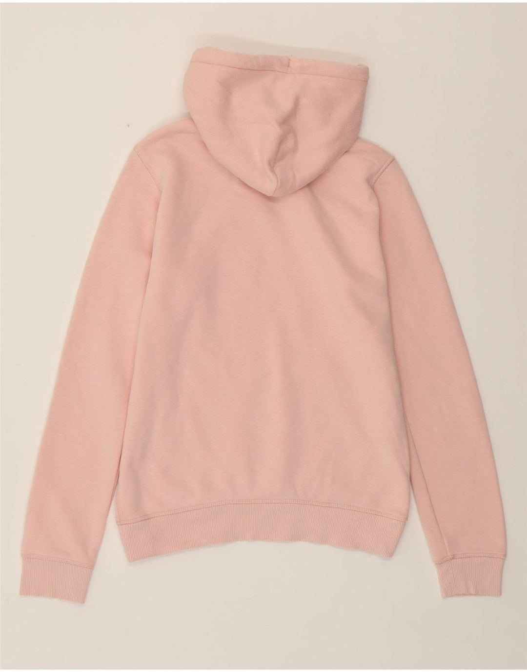 JACK WILLS Grafisk oversized hættetrøje til damer UK 8 Lille Pink Bomuld