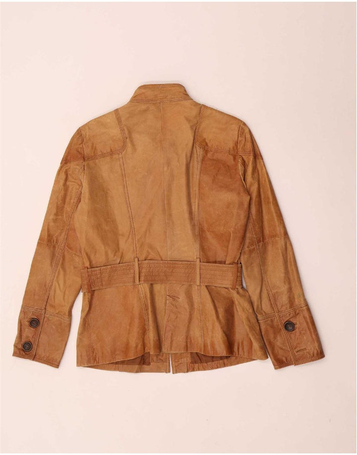 Zara Dame Ruskindsjakke UK 14 Large Brown Læder