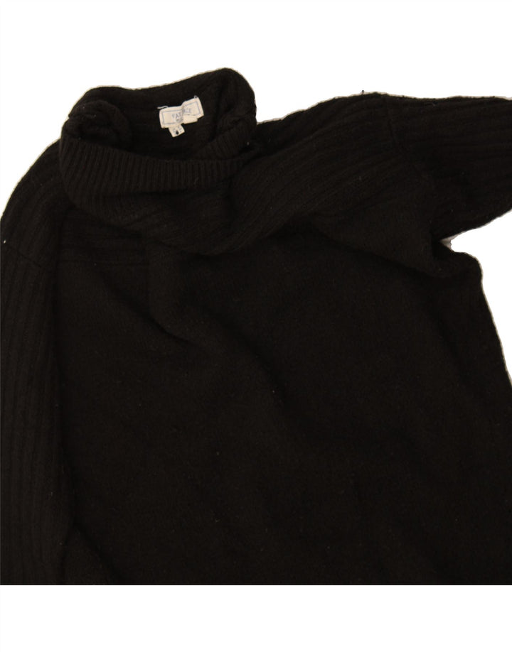 FAT FACE Womens Jumper Dress UK 8 Small  Black Polyester Vintage Fat Face and Second-Hand Fat Face from Messina Hembry 